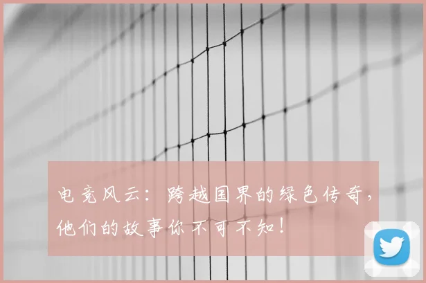 电竞风云：跨越国界的绿色传奇，他们的故事你不可不知！